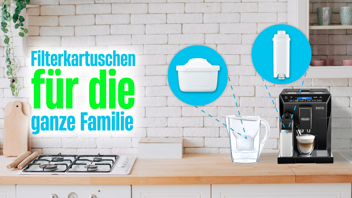 Filterfein-Wasserfilter-Kartuschen Brita Maxtra Delonghi DLS C002